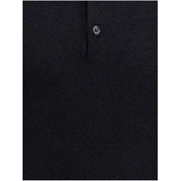 Black Cotton Polo Shirt