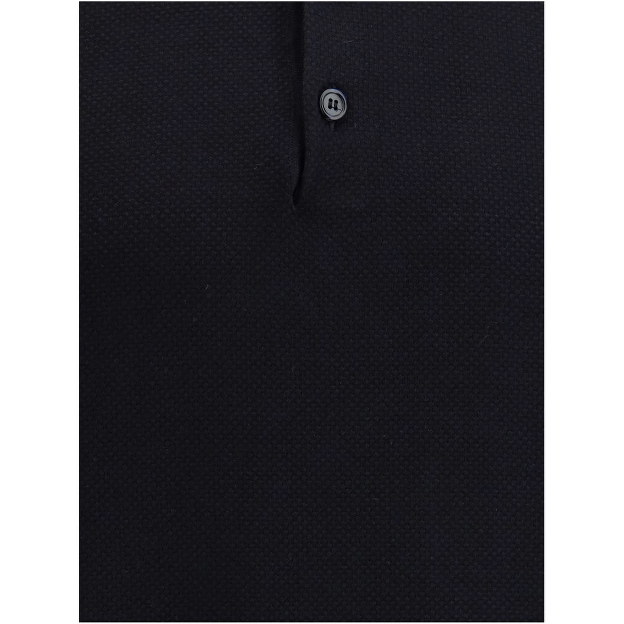 Black Cotton Polo Shirt