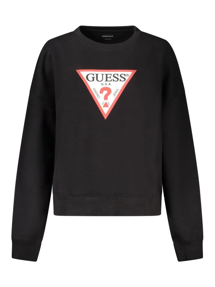 Black Organic Cotton Women Sweatshirt