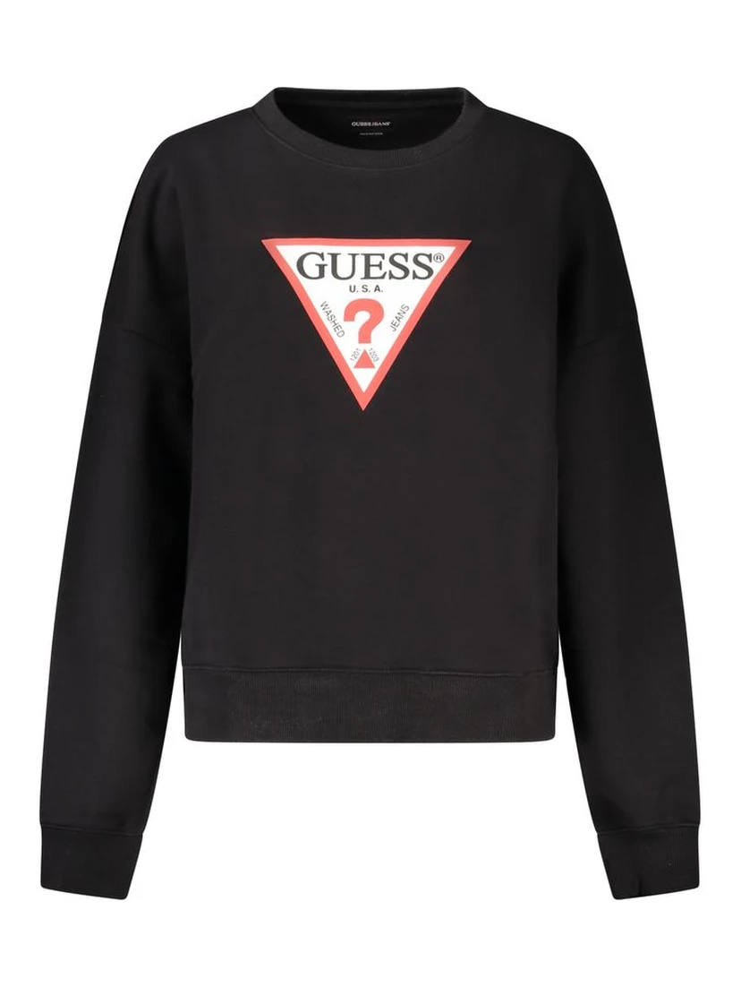 Black Organic Cotton Women Sweatshirt