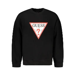 Black Cotton Men Sweater