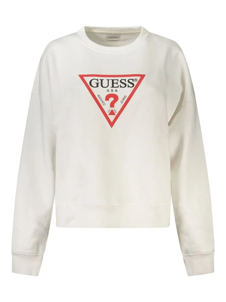 Bianco Cotton Women Sweatshirt