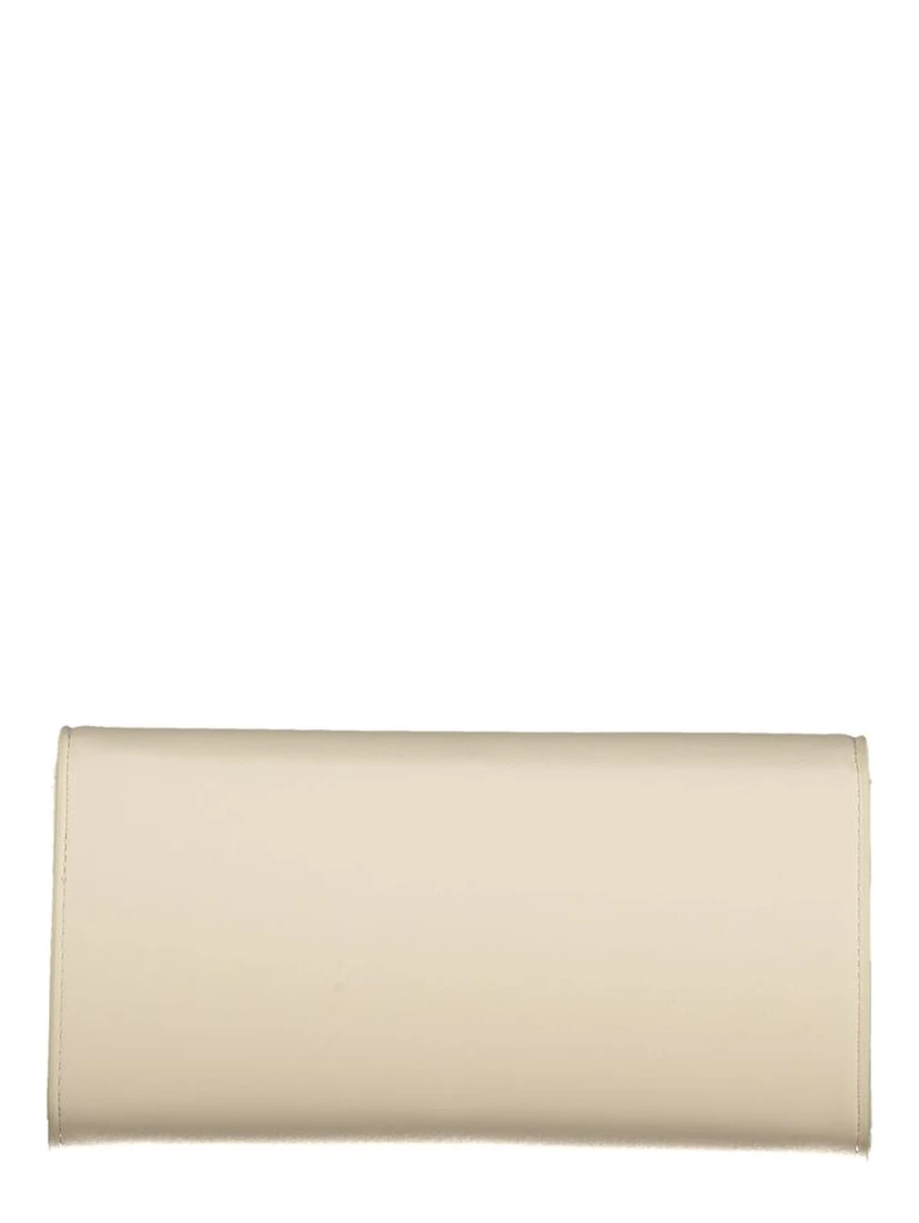 Beige Polyurethane Women Wallet