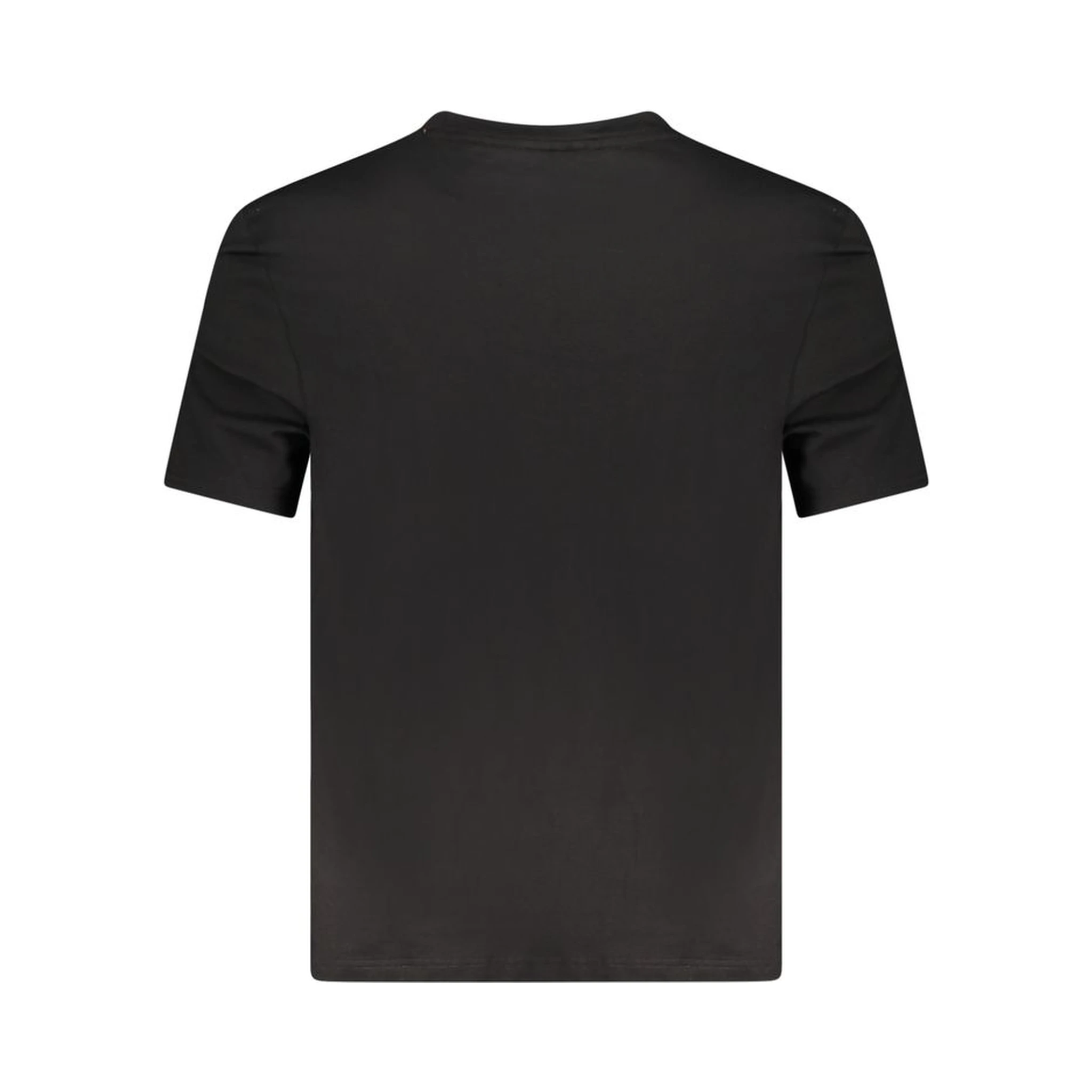Black Cotton Men T-Shirt