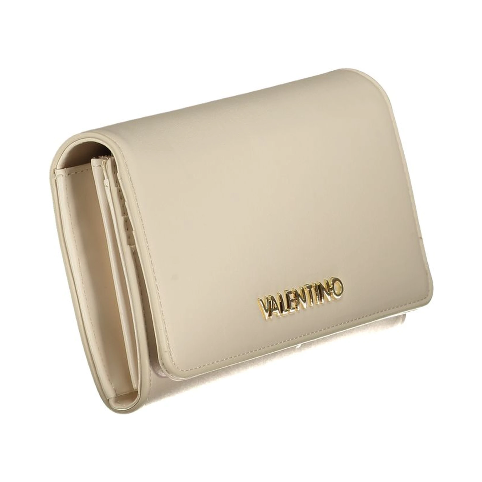 Beige Polyurethane Women Wallet