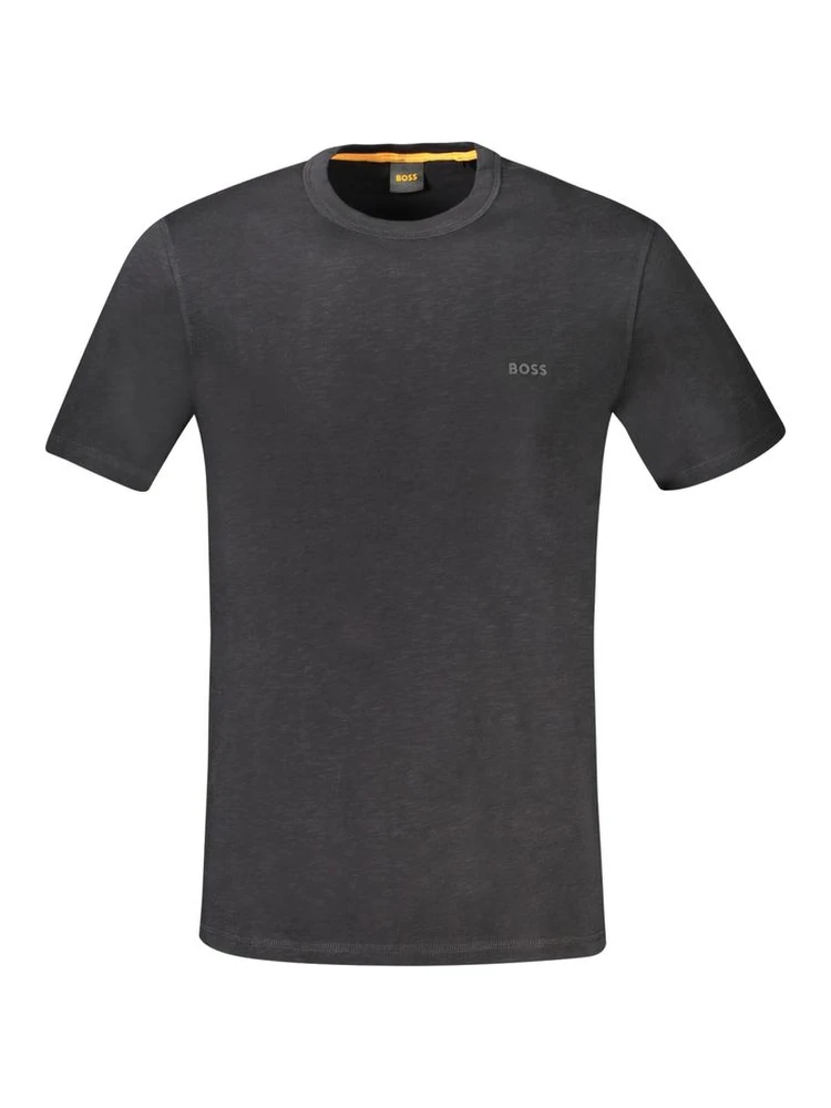 Black Cotton Men's T-Shirt