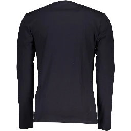 Blu Cotton Men T-Shirt