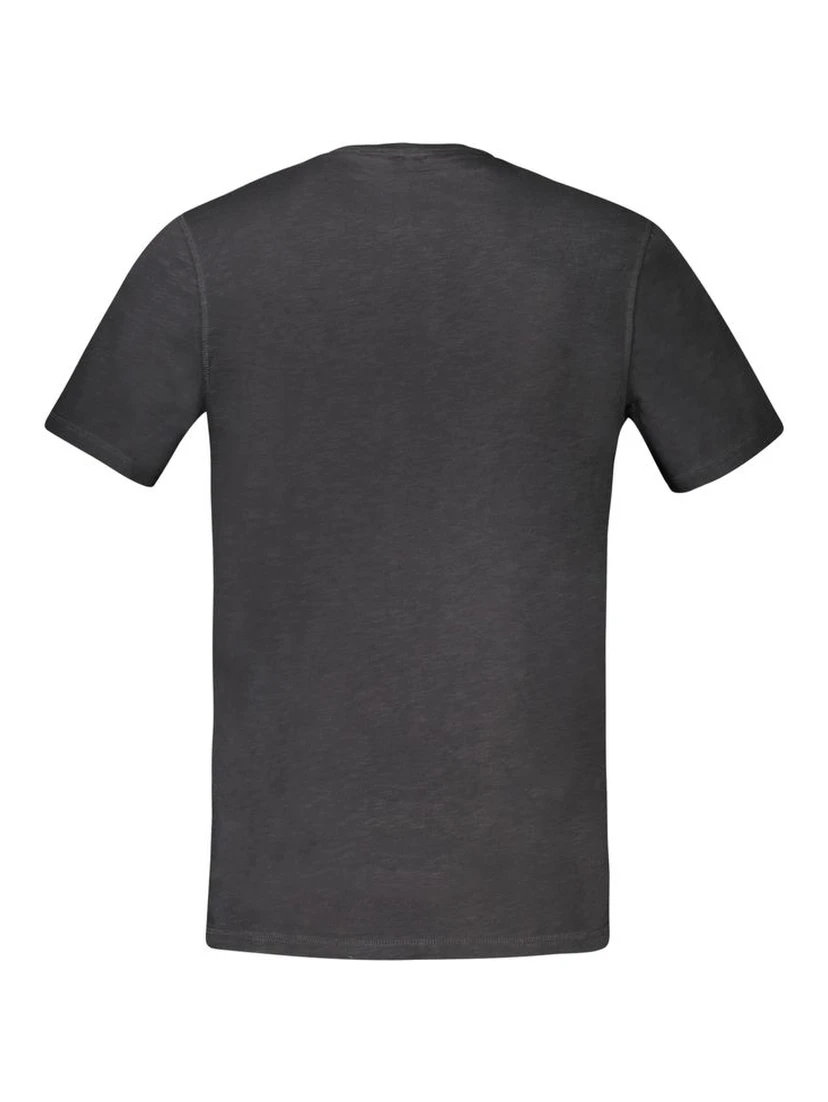 Black Cotton Men's T-Shirt