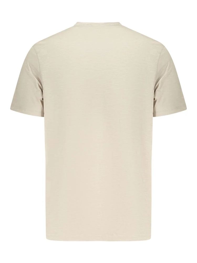 Beige Cotton Men T-Shirt alternative