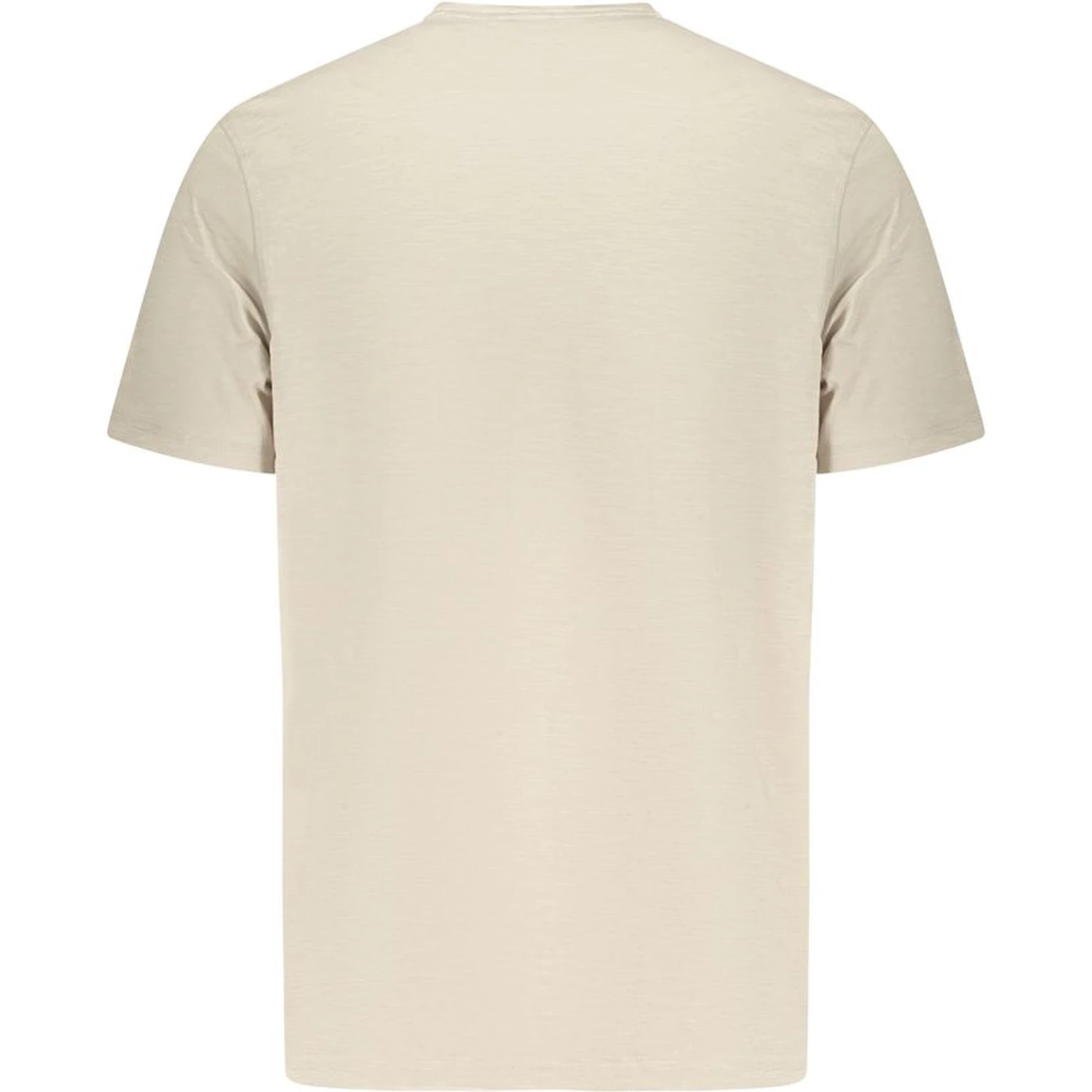 Beige Cotton Men T-Shirt