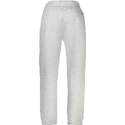 Grigio Cotton Men Sport Trouser