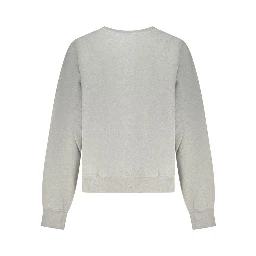 Grigio Cotton Women Sweatshirt