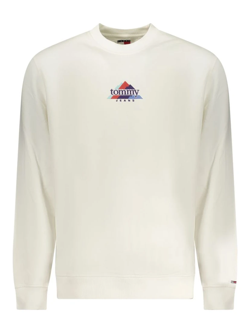 White Cotton Men's Sweatshirt