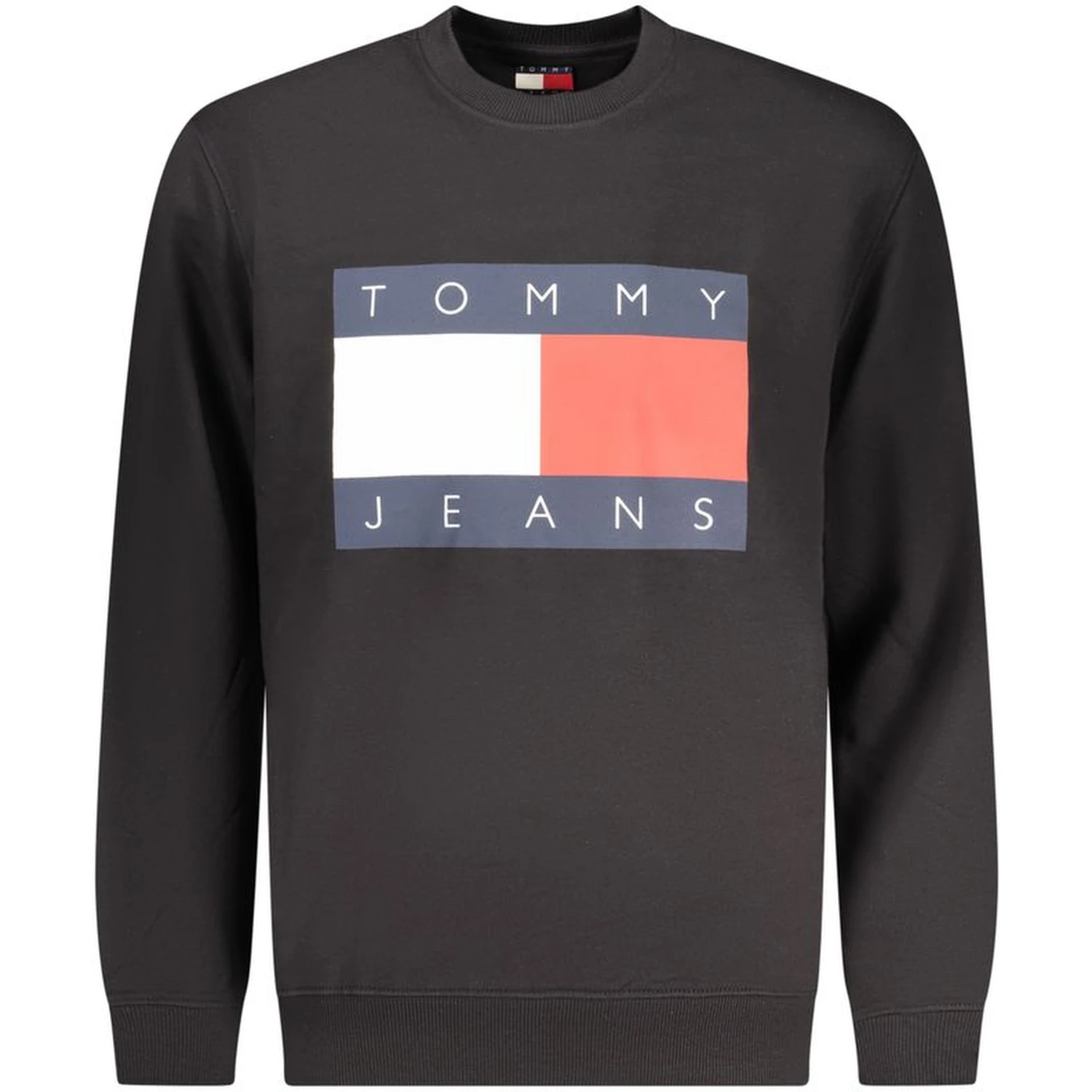 Black Cotton Men Sweatshirt
