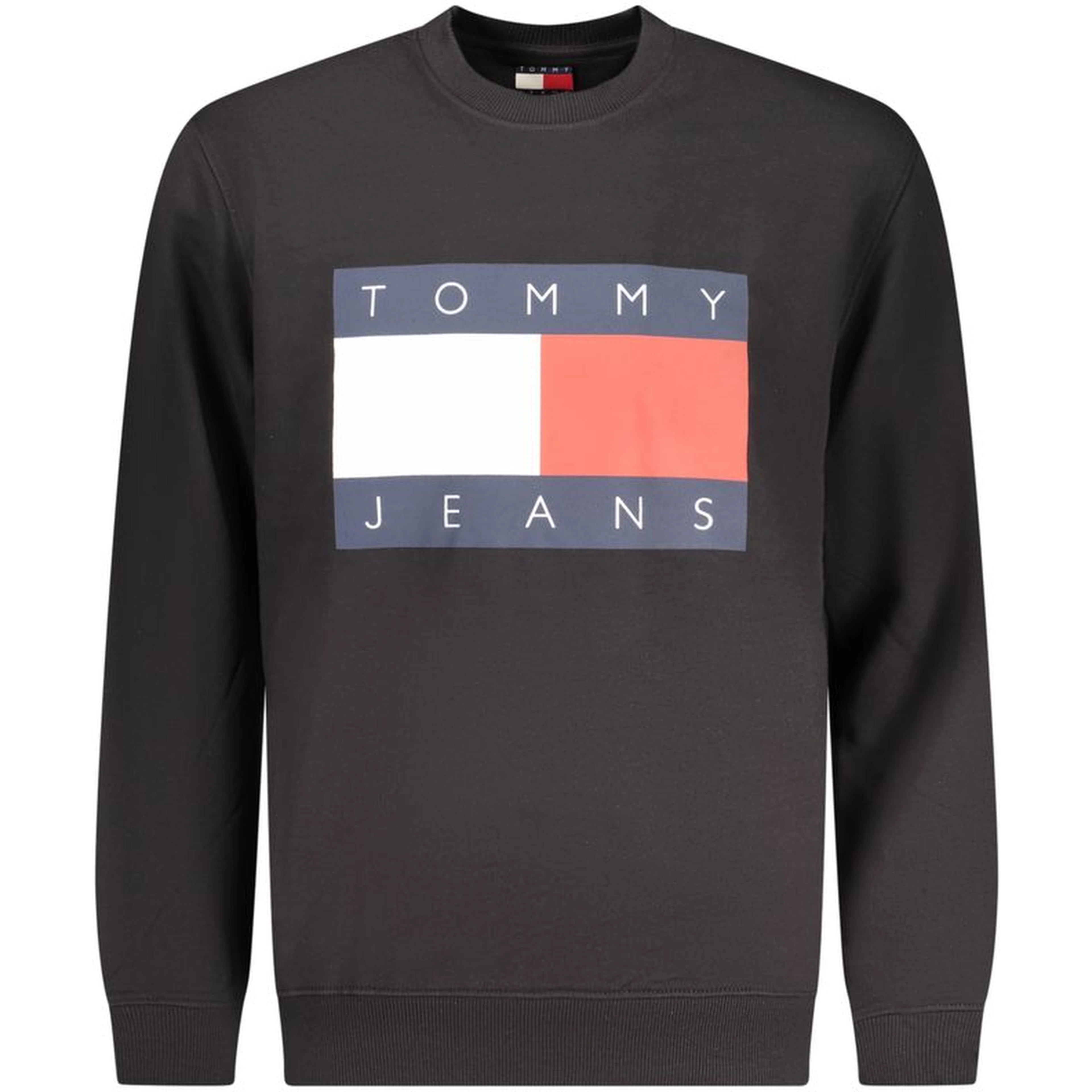 Black Cotton Men Sweatshirt