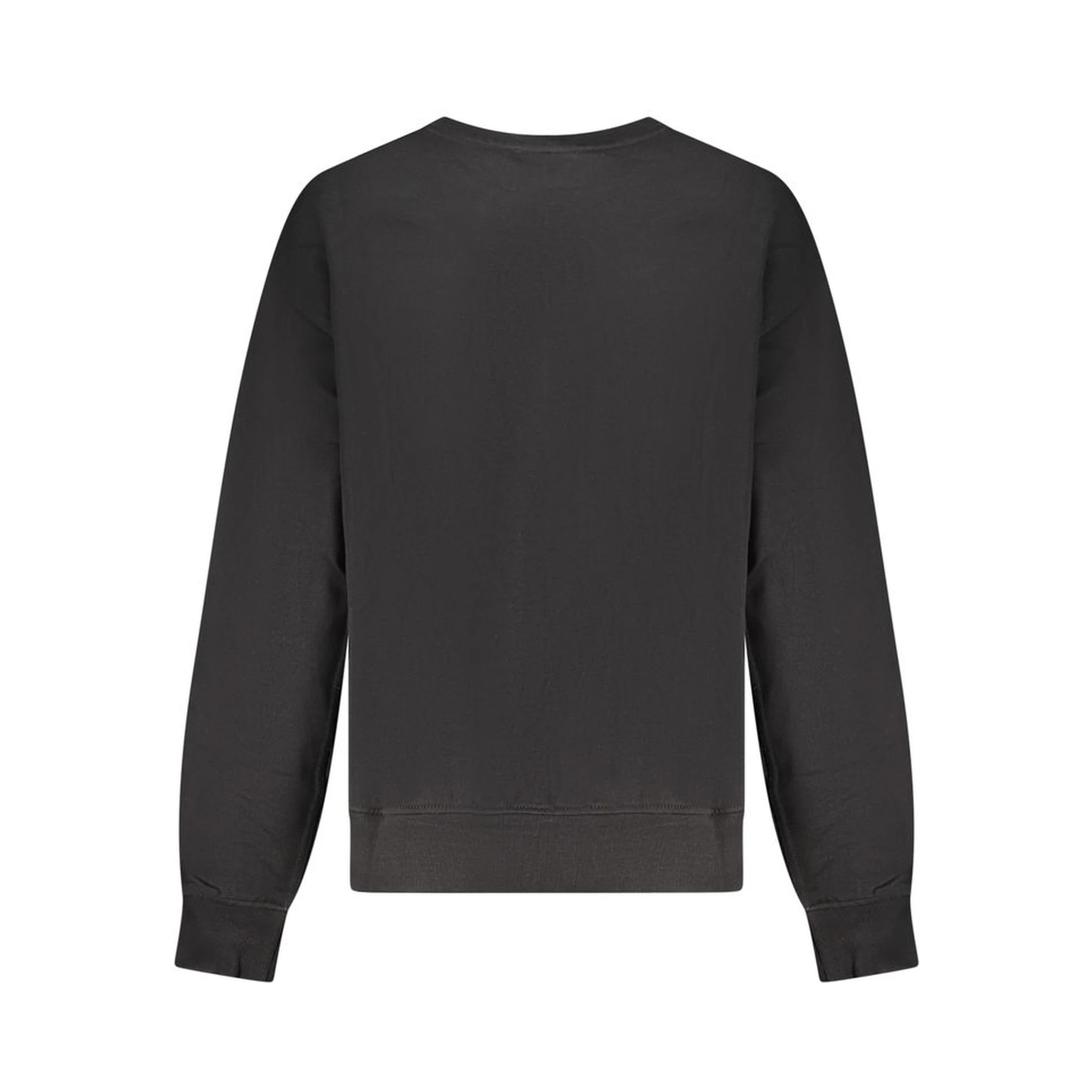 Black Cotton Women Sweatshirt
