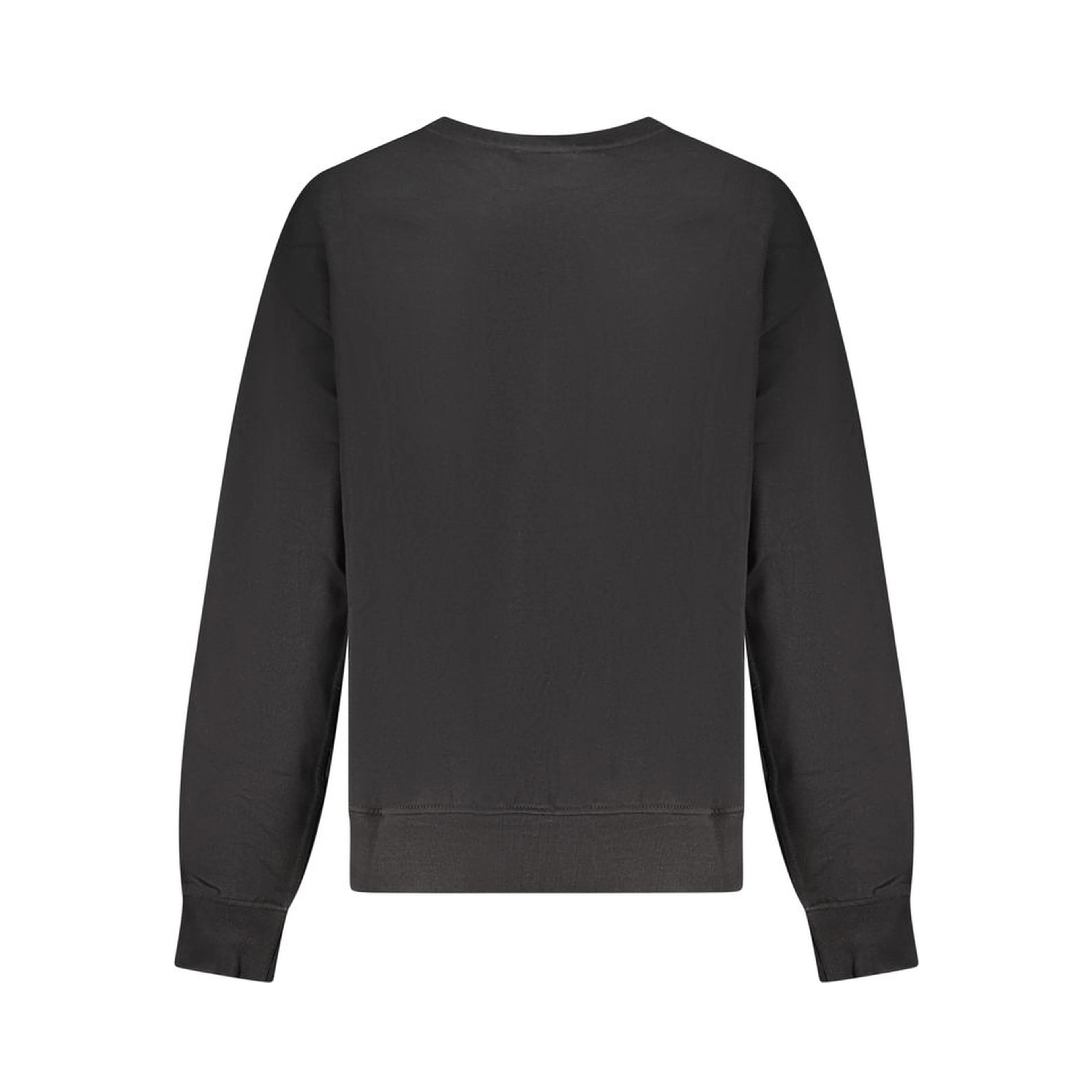 Black Cotton Women Sweatshirt