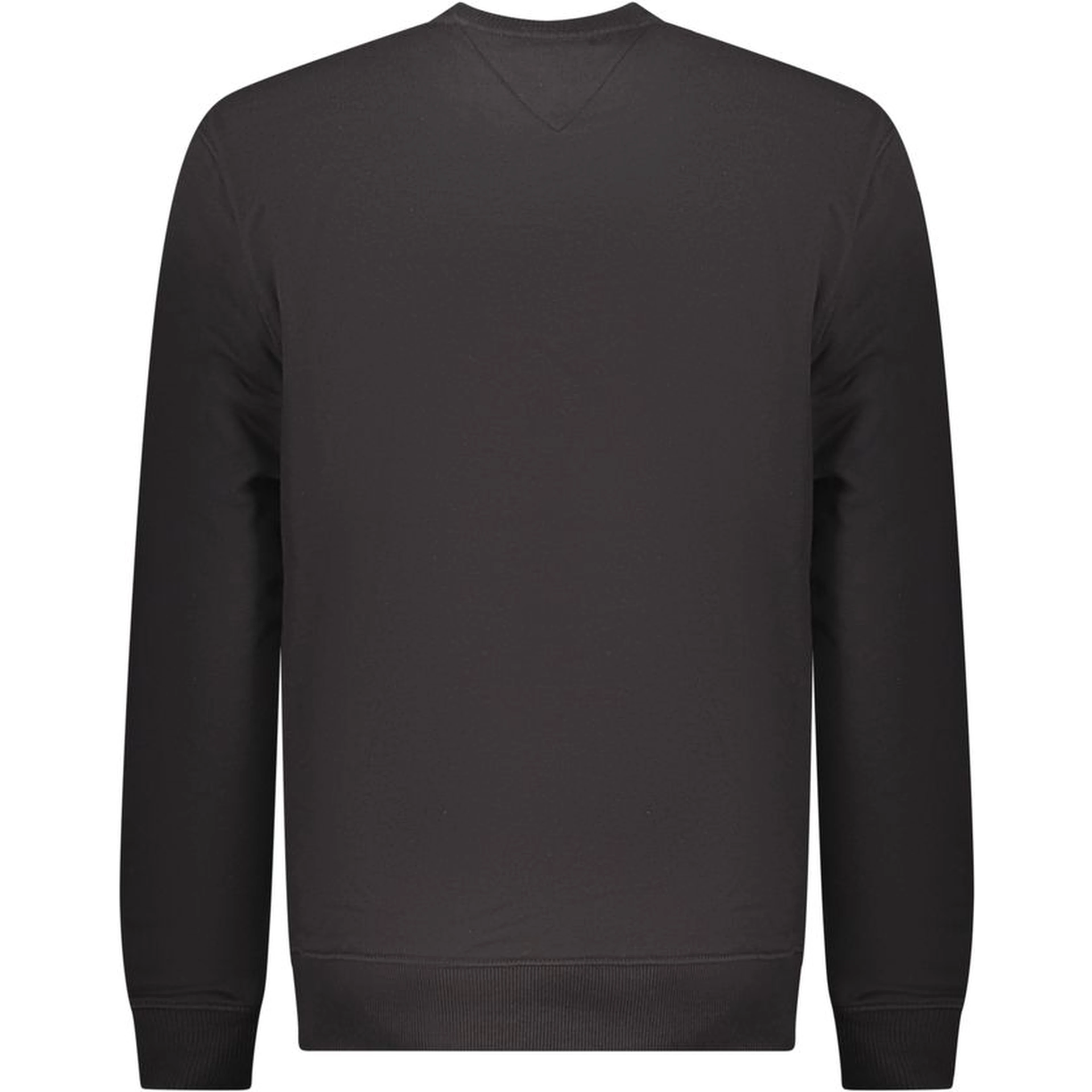 Black Cotton Men Sweatshirt