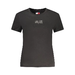 Black Cotton Women's T-Shirt