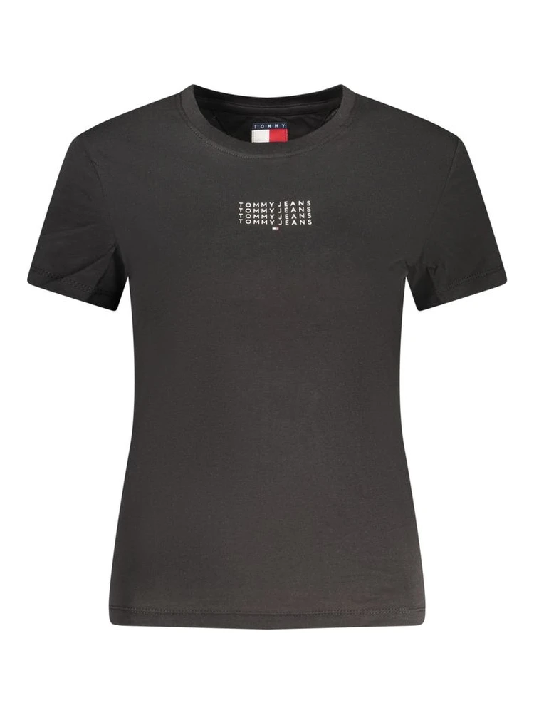 Black Cotton Women's T-Shirt