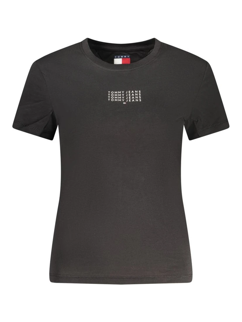 Black Cotton Women's T-Shirt