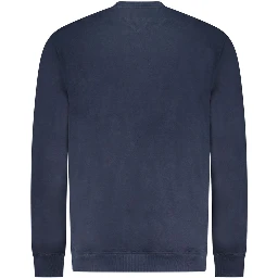 Blue Cotton Men Sweatshirt