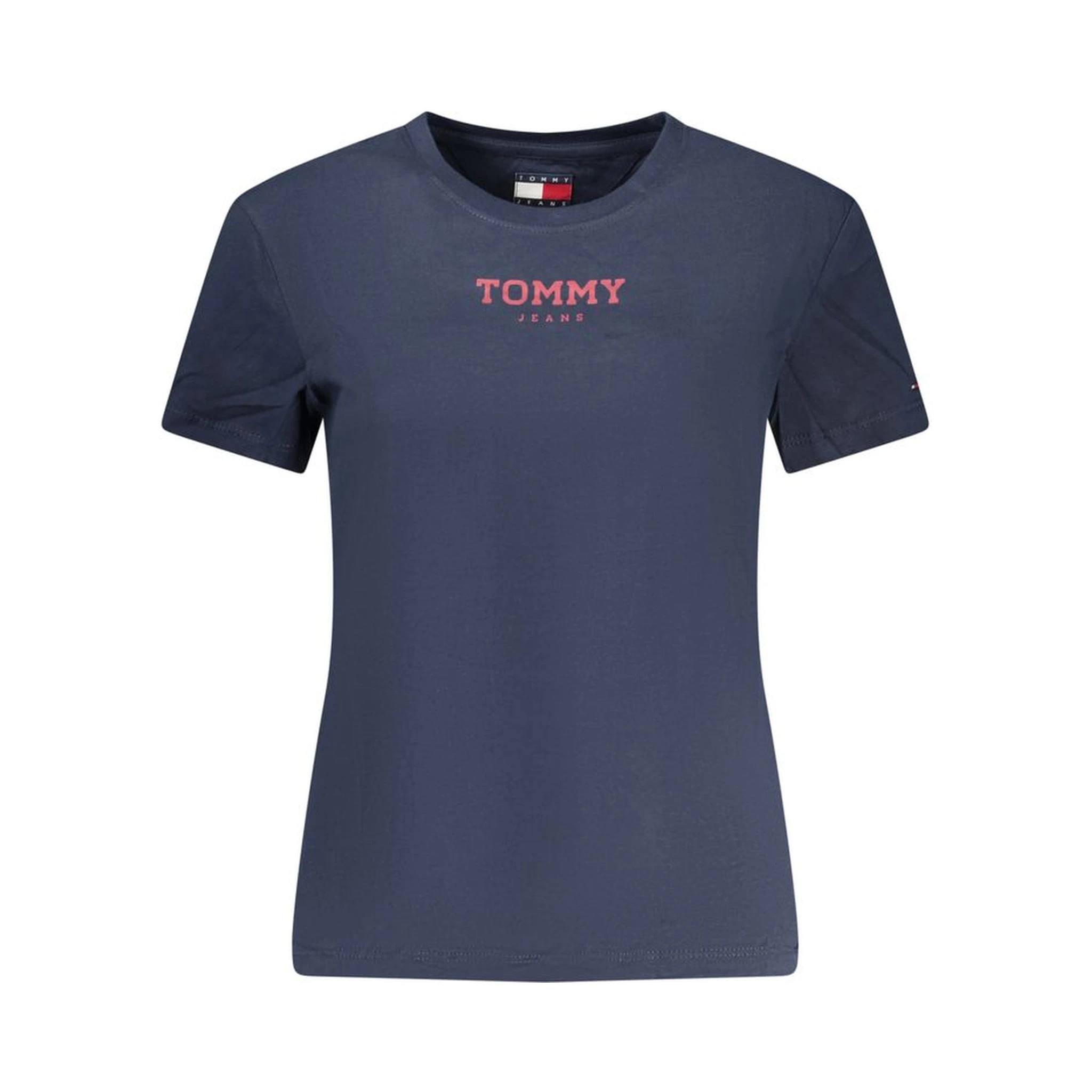 Blue Cotton Women T-Shirt