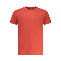 Red Cotton Men T-Shirt