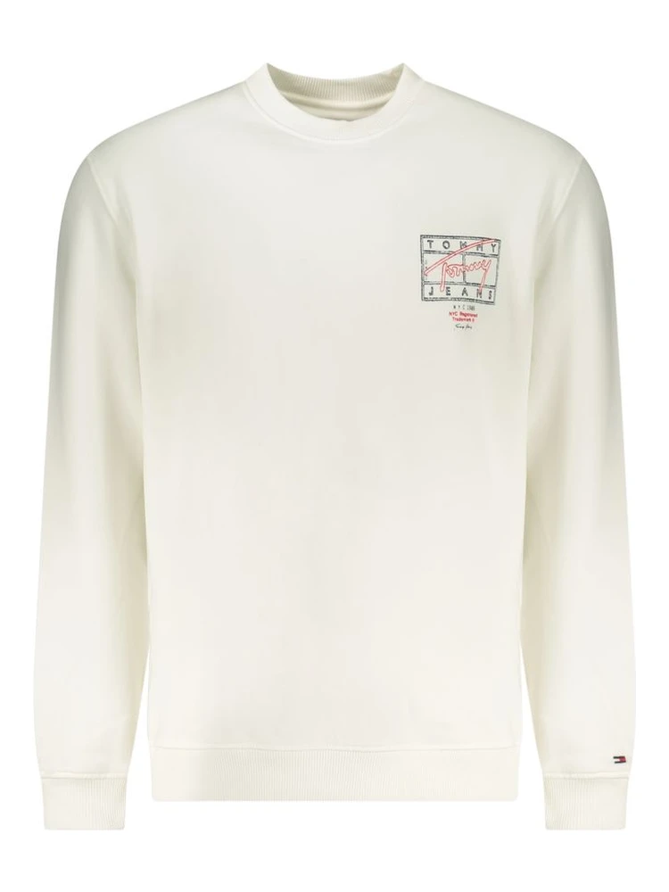 White Cotton Men's Sweatshirt