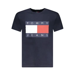 Blue Cotton Men's T-Shirt