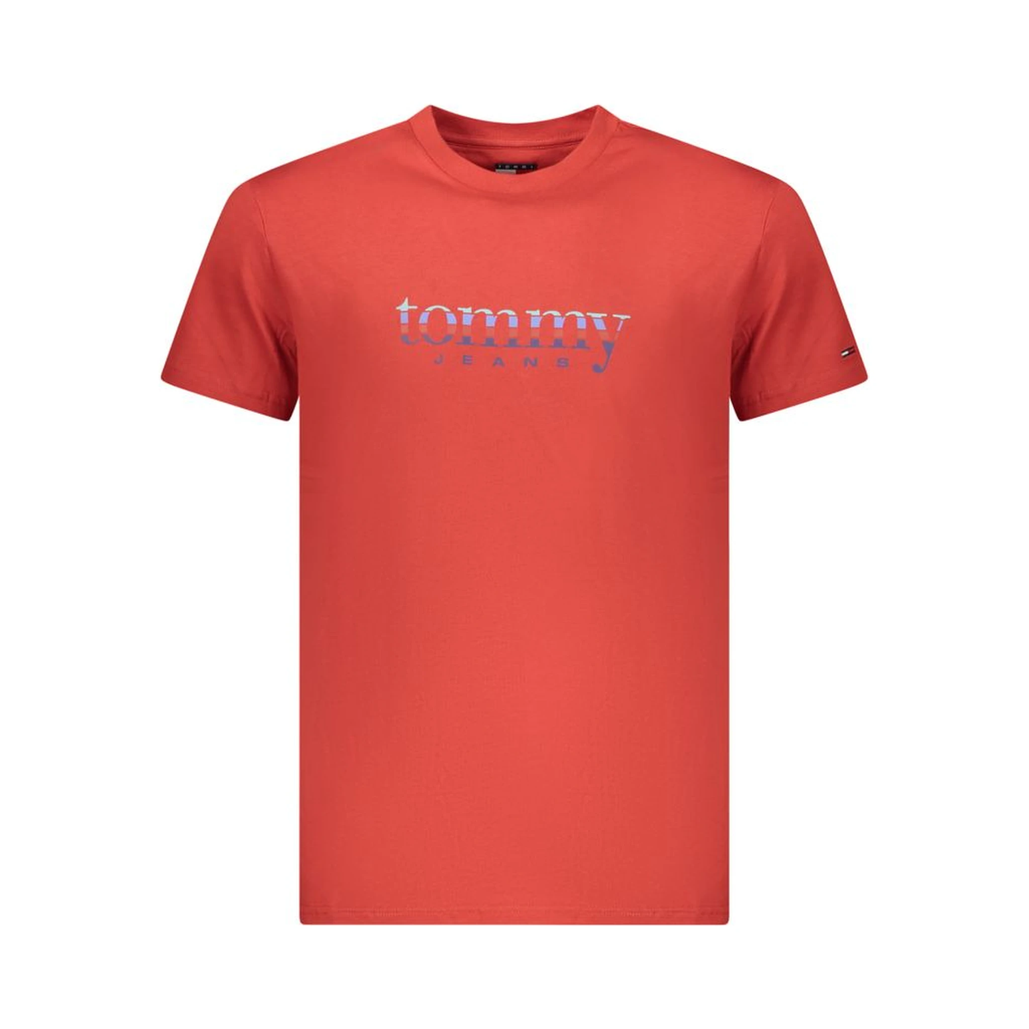 Red Cotton Mens T-Shirt