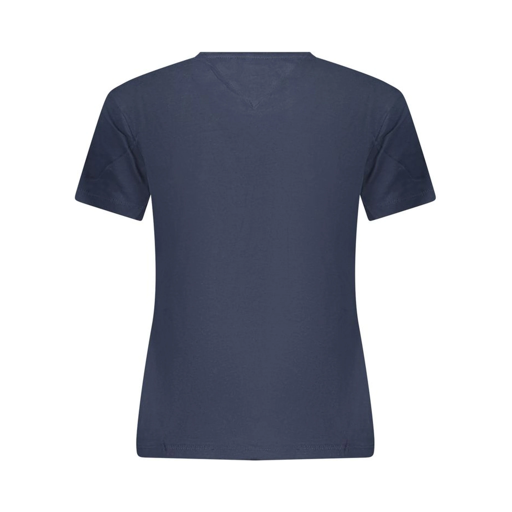 Blue Cotton Women T-Shirt