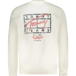 White Cotton Men's Sweatshirt