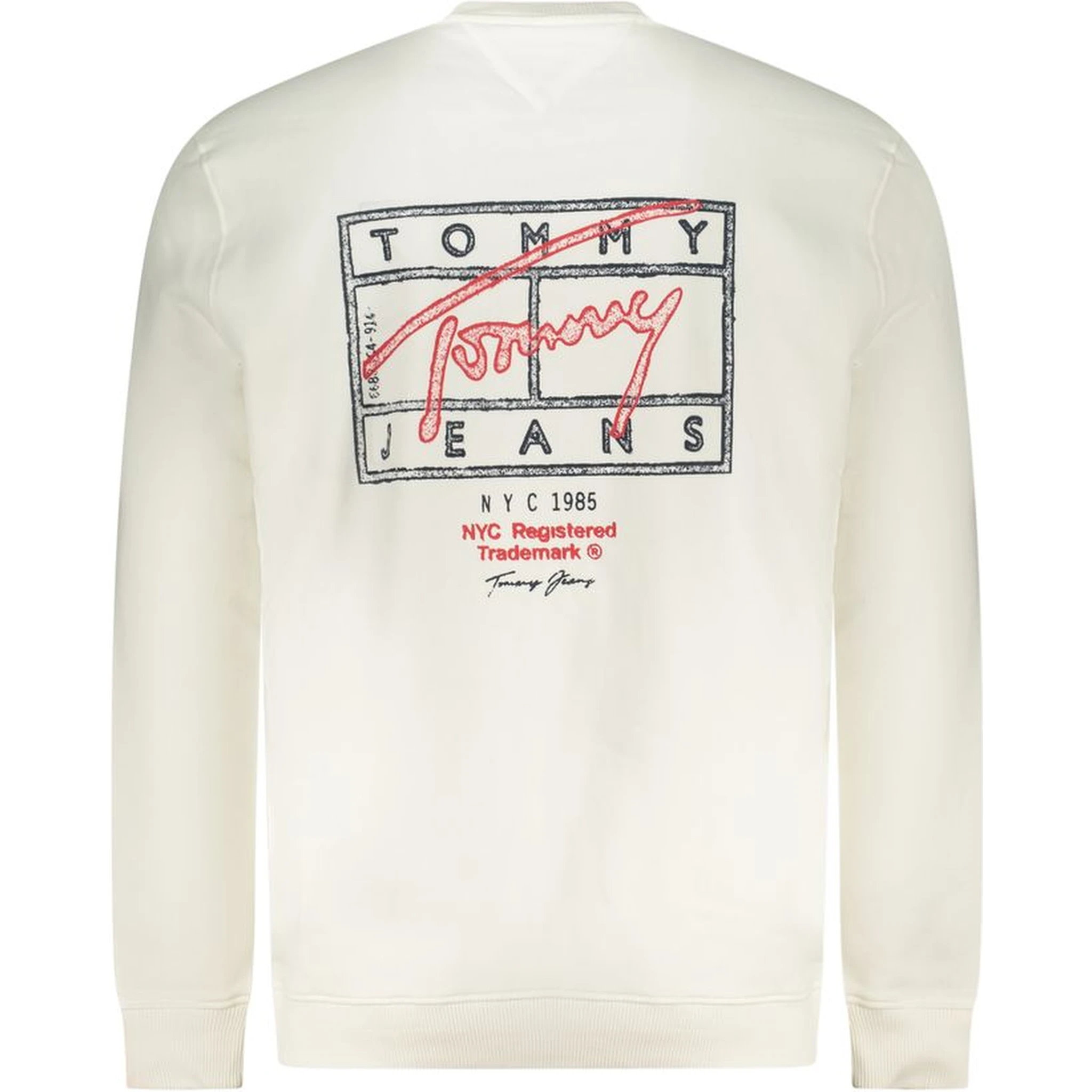 White Cotton Men's Sweatshirt