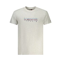 Gray Cotton Men's T-Shirt