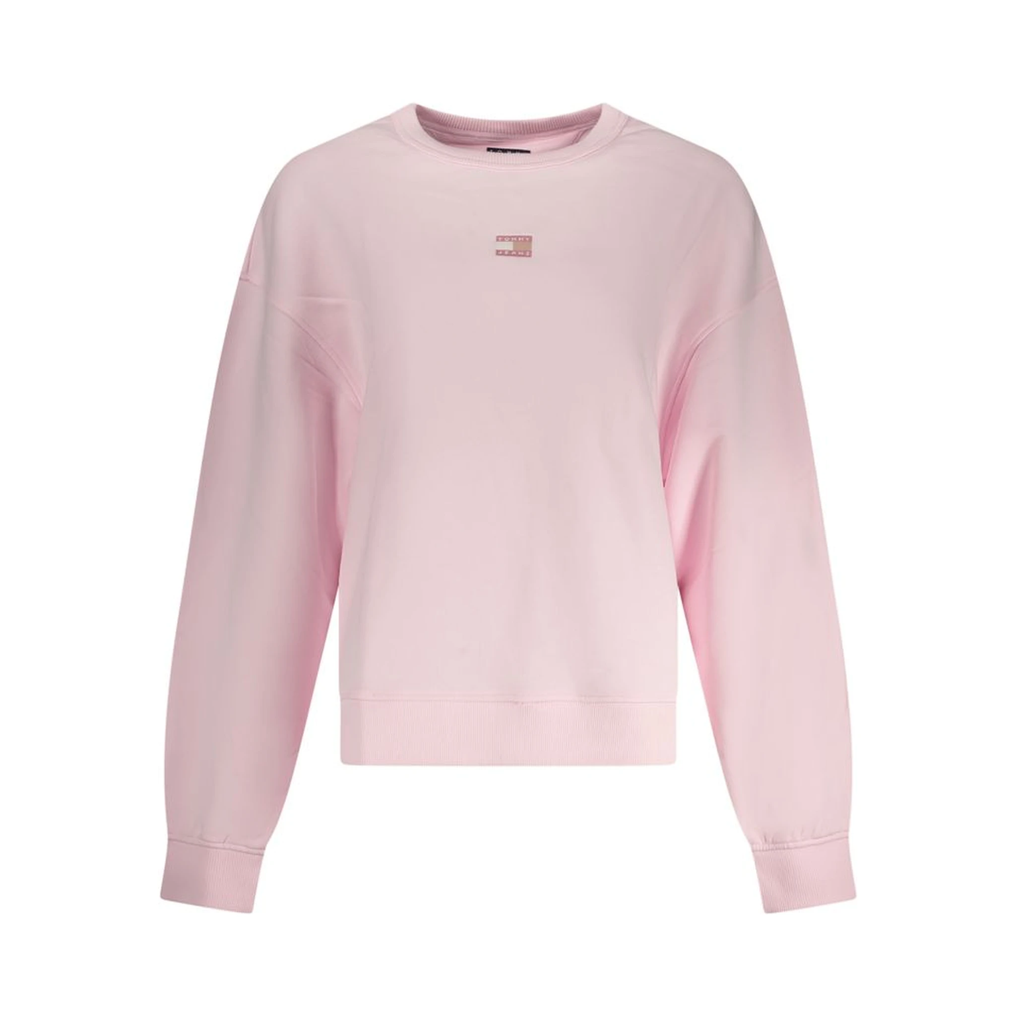 Pink Cotton Women Sweatshirt