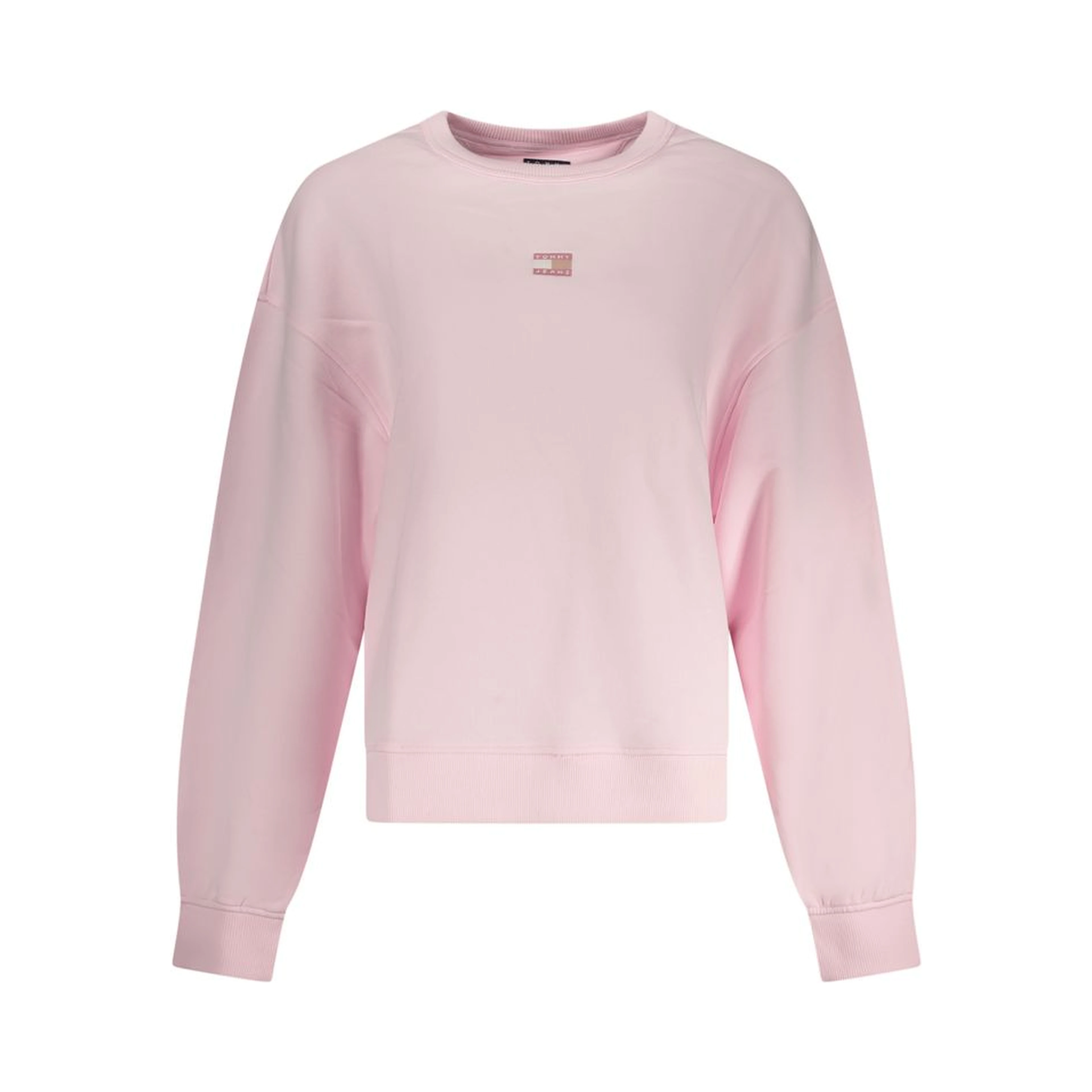 Pink Cotton Women Sweatshirt