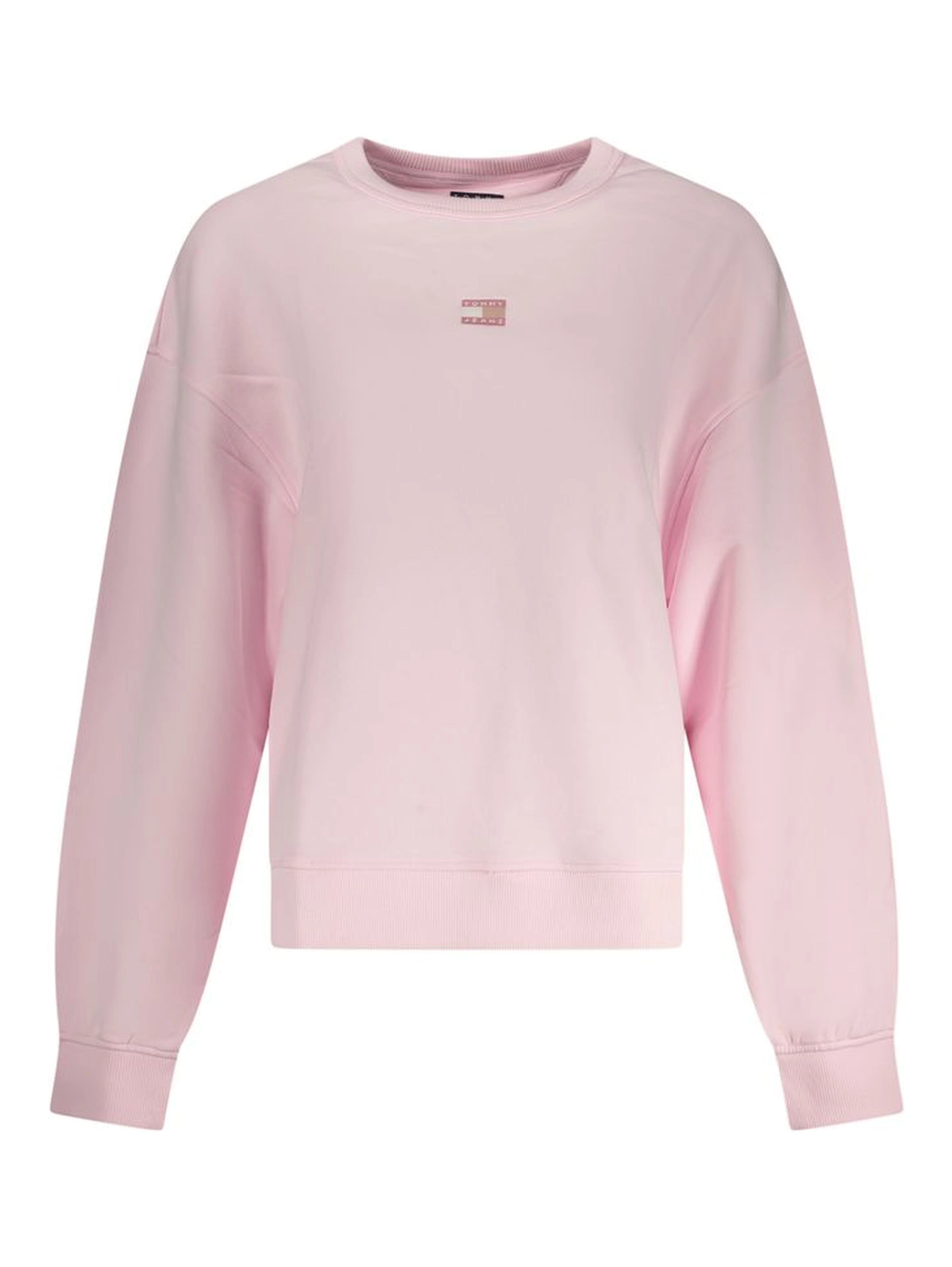 Pink Cotton Women Sweatshirt