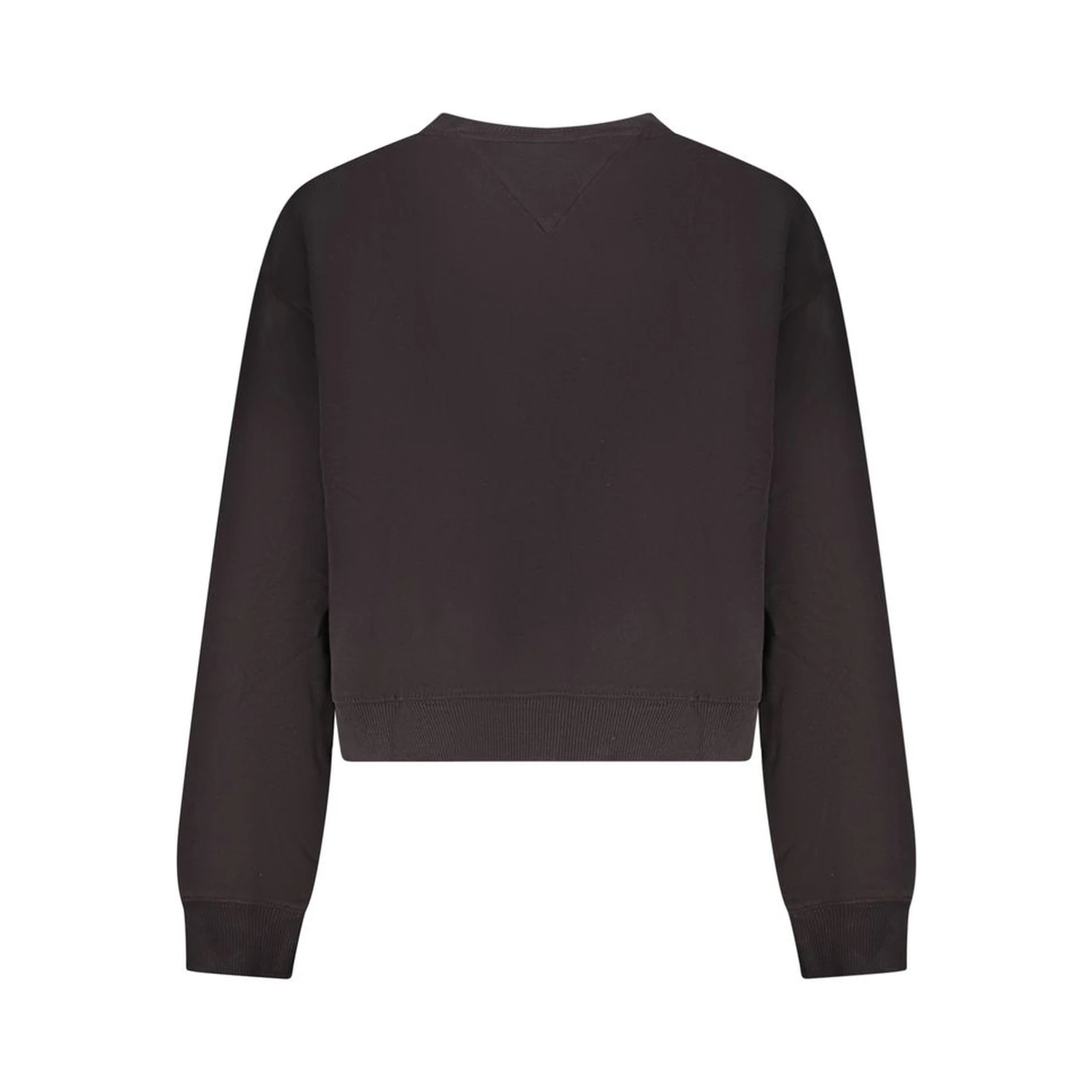 Black Cotton Women Sweatshirt