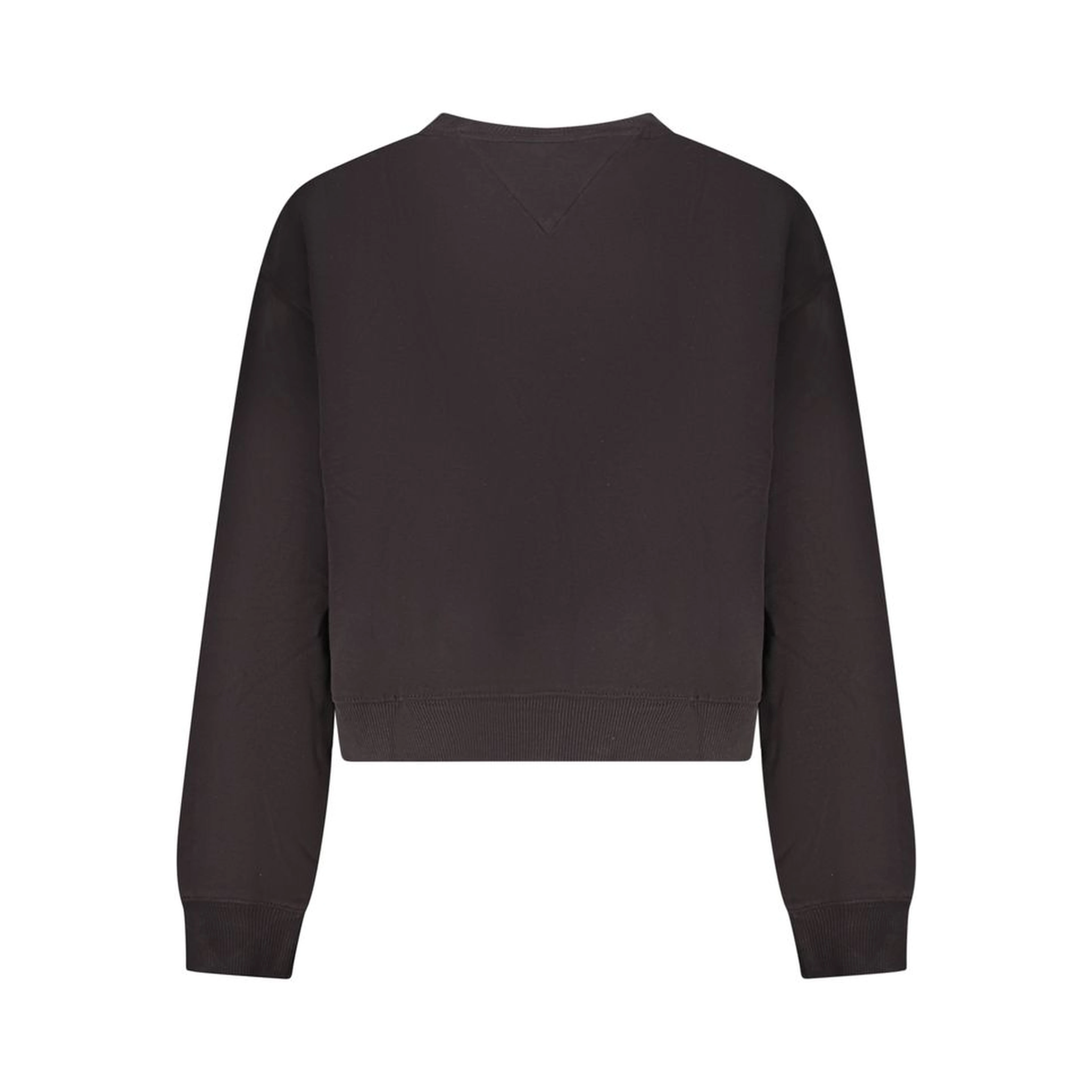 Black Cotton Women Sweatshirt