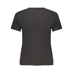 Black Cotton Women's T-Shirt