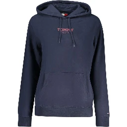 Blue Cotton Women's Hoodie