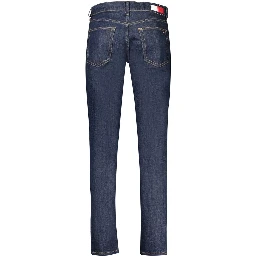 Blue Cotton Men's Slim Tapered Jeans
