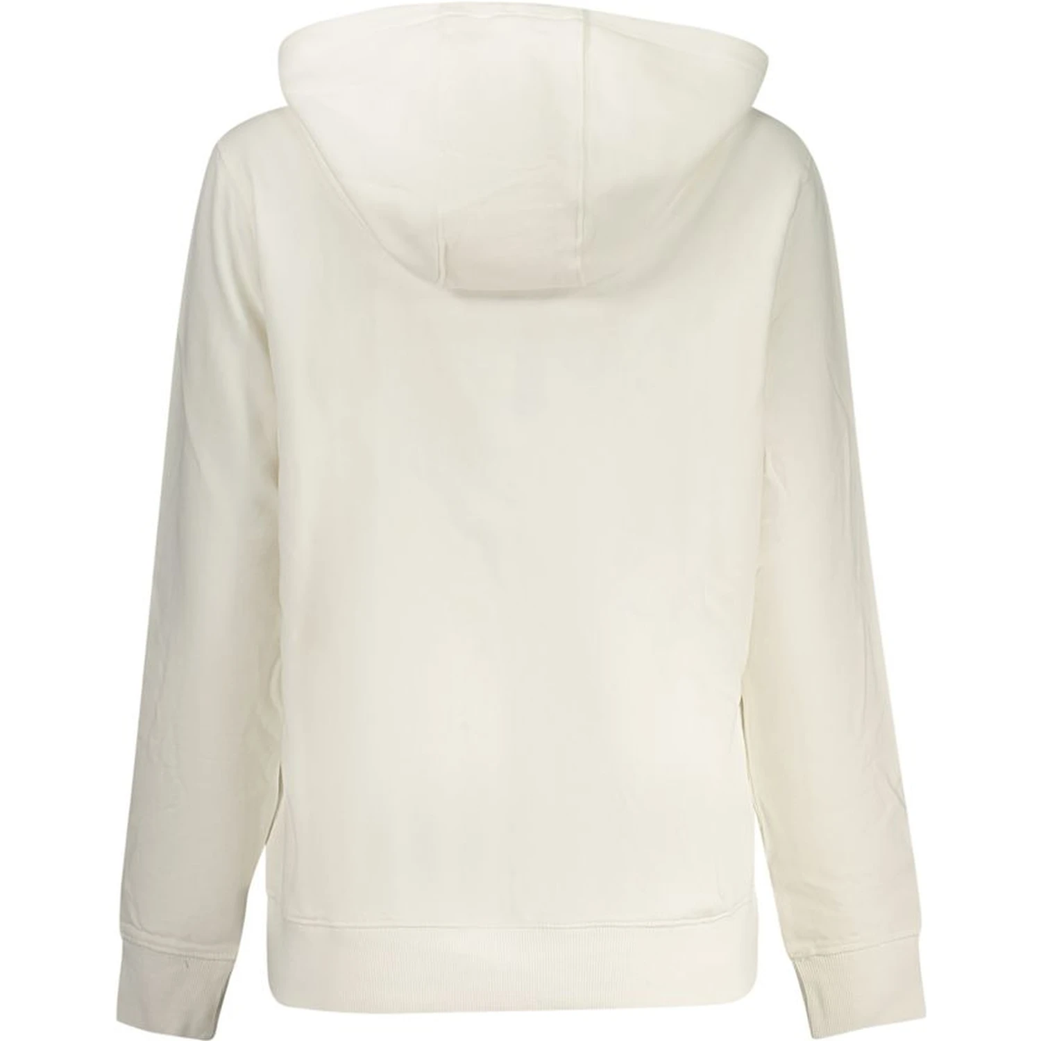 White Cotton Women Sweatshirt