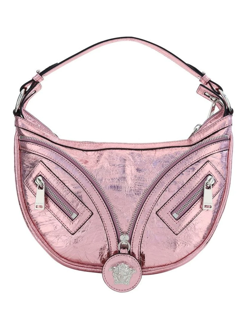 Multicolor Lamb Leather Shoulder Bag