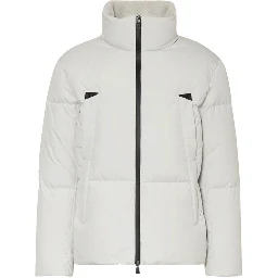 Gray Polyester Coat