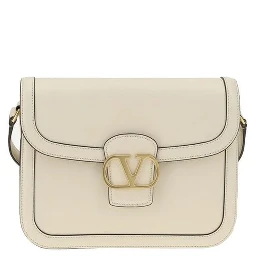 White Leather Shoulder Bag