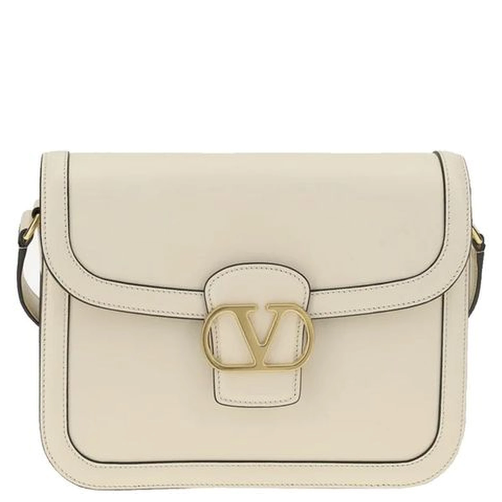 White Leather Shoulder Bag