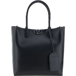 Black Calfskin Tote Bag