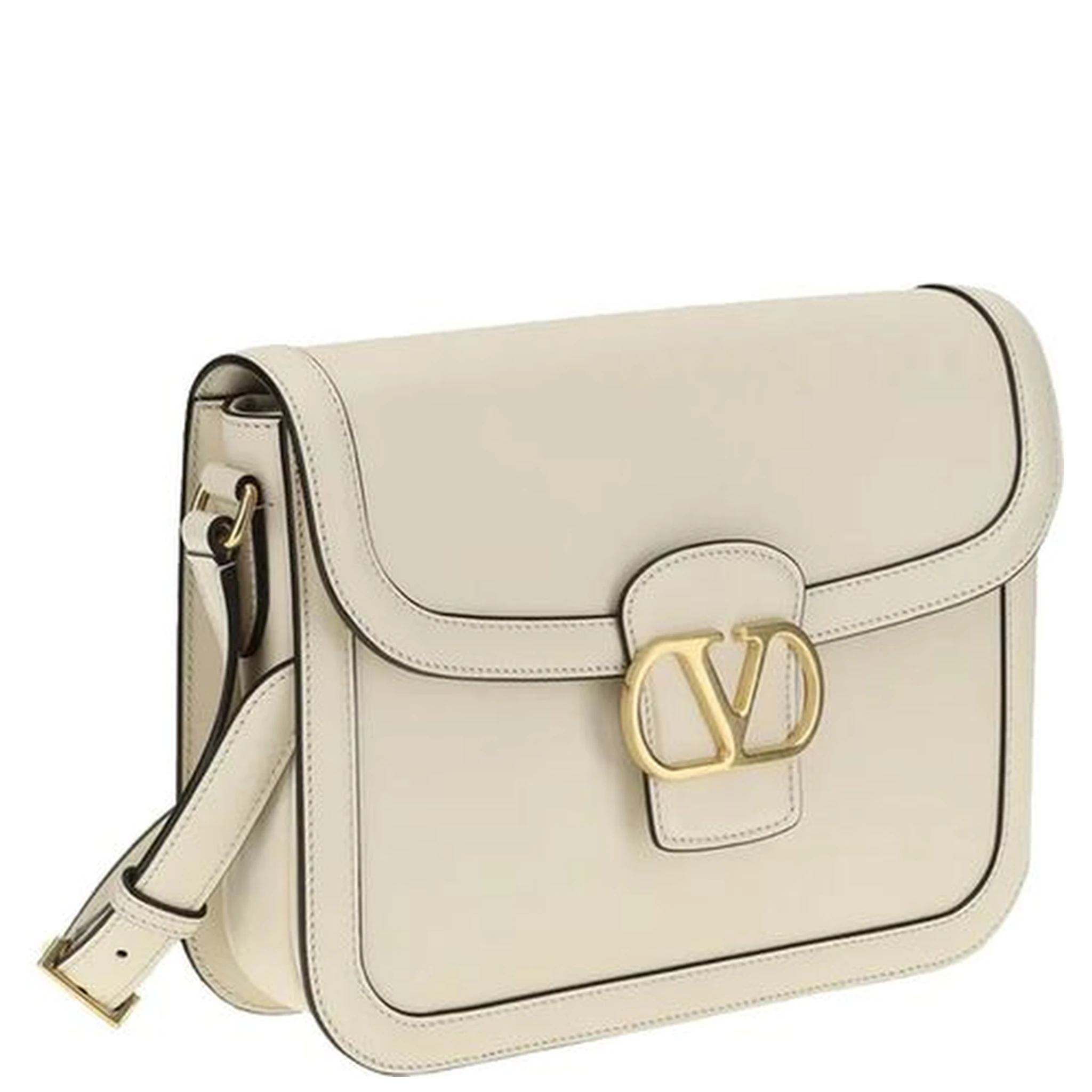 White Leather Shoulder Bag